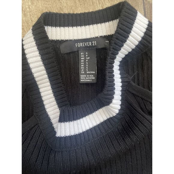 Forever 21 Ribbed Open Shoulder Mini Dress S Red Swing Dress S Old Navy Black - Picture 8 of 12